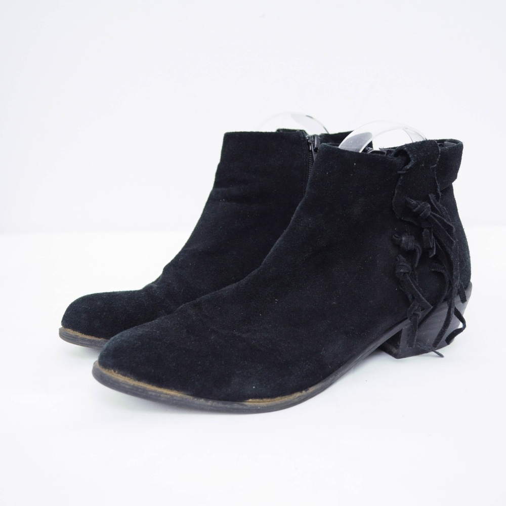 Steve Madden Rizdi Fringe Suede Ankle Boots